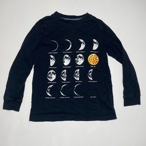 5 for $10 Glow moon pizza long sleeve tee